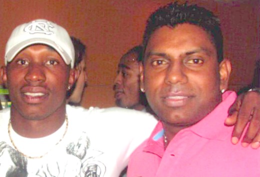Vik Chand (right) and Dwayne Bravo VikChand-DwayneBravo 520pix